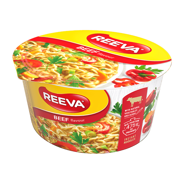 Reeva Instant Noodles With Beef Flavour In Cup G